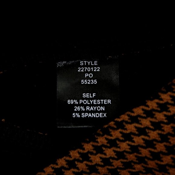 NWT Current Air by Anthropologie Herringbone High Rise Wide Leg Slit Front Pants - Picture 5 of 7